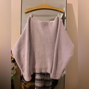 forever 21 lilac sweater off shoulder